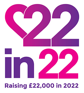 Raising £22,000 in 2022 22in22 Logo