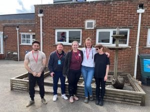 Smailes Goldie clean up Braeburn Primary School 